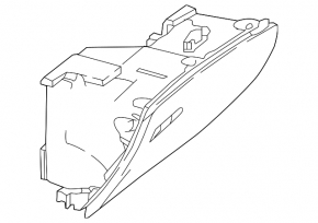 Glove box, glove compartment Mercedes GLC 16-22 black