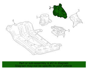 Left engine mount bracket for Mercedes GLC 300 20-22