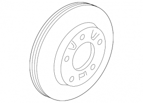 Front left brake disc Mazda3 2.3 03-08