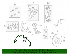 Front left ABS sensor for Ford Taurus 13-19