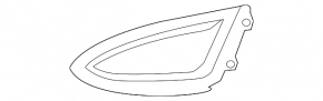 Left fog light cover for Ford Edge 15-18 pre-restoration