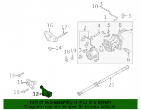 Left gearbox bracket Mazda CX-5 17-