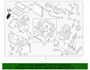 Actuator motor drive heater air conditioner Mazda 6 14-21