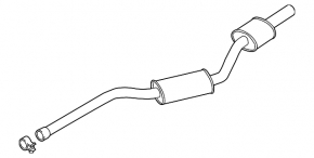 Exhaust line middle part BMW X3 F25 13-17 2.0T