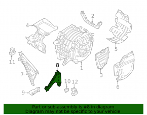 Engine mount bracket left BMW i3 14-20