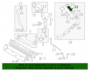 Upper intercooler pipe Hyundai Elantra AD 17-20 1.6T sport