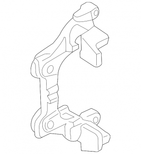 Rear left brake caliper bracket for BMW X2 F39 18-23 for 330/20mm, blue, M-Sport