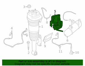 Air suspension compressor BMW 7 G70 23-25 I7, 740i, 760i xDrive, 750e xDrive