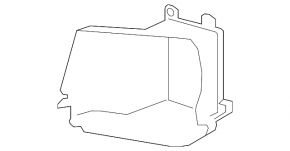 Deflector air duct radiator left Audi Q7 16- 3.0T