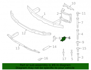 Right front bumper lower reinforcement mount for BMW 2 Series G42 22-25 with M4. Bumper support, with m, with M3 CS, bumper support