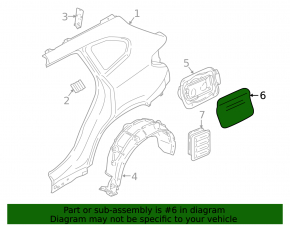 Fuel filler flap BMW X1 F48 16-22