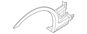 Front left fender arch trim for BMW X3 E83 03-10