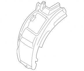 Front left mudguard middle part BMW X3 G01 18-21
