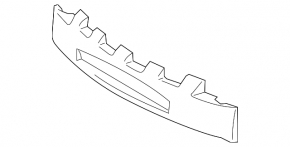 Toyota Camry v50 14-14 usa front bumper absorber