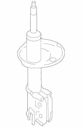 Front right shock absorber Hyundai Sonata 11-15 type 1, rusty