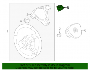 Steering paddle shifter right VW Golf 15-21