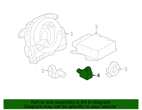 Airbag sensor rear left Audi A3 8V 15-16