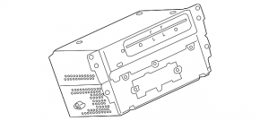 Radio tape recorder BMW 3 F30 12-16 for navigation