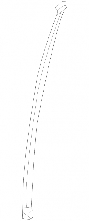 Front right door glass guide Toyota Sienna 21-25 front
