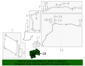 Lexus RX450h Air Conditioning Compressor Bracket 16-22