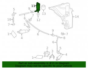 Headlight washer motor Audi A4 B8 08-16