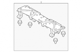 Trunk floor bracket Subaru Outback 20-23