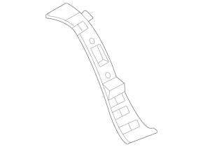 Right rear bumper bracket for Mercedes GLE 53/63 21-26 front, AMG pack