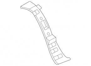 Right rear bumper bracket for Mercedes GLE 53/63 21-26 front, AMG pack