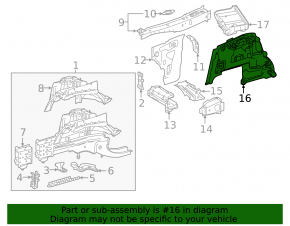 Left windshield wiper blade tray for Mercedes W213 E 300 17-23