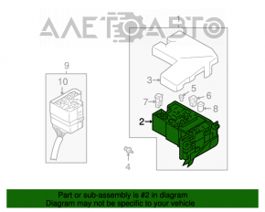 Mitsubishi Galant 9 04-12 underhood fuse box
