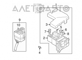 Mitsubishi Galant 9 04-12 underhood fuse box