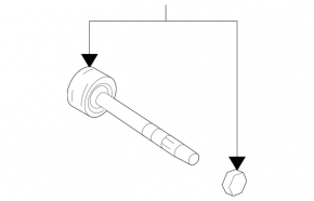 Steering rod right Mercedes X164 GL W164 ML 07-12