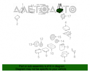 Rear left speaker Mercedes W164 ML X164 GL
