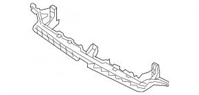 Front bumper central mount for VW Jetta 25-26