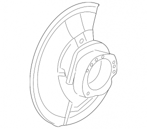 Front right brake disc cover BMW X5 F15 14-18 M package