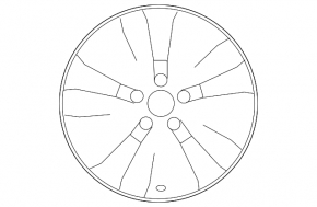Set of 4 R17 5*114.3 wheels for Toyota Camry V55 15-17 XLE