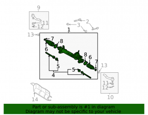 Lexus ES300 ES330 steering rack