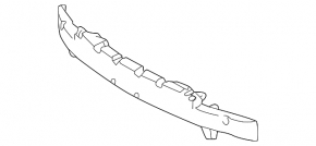 Front Bumper Absorber Toyota Sienna 18-20 FPS
