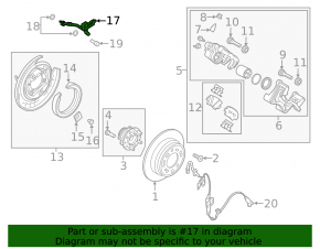 Brake hose rear right Kia Optima 16-