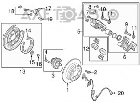 Brake hose rear right Kia Optima 16-