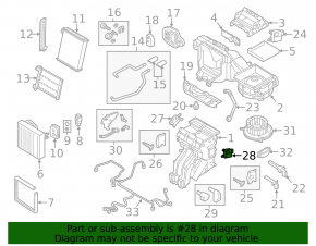 Actuator motor drive heater ventilation Audi A3 8V 15-20 OEM
