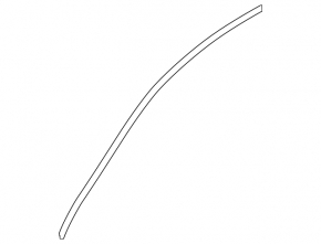 Upper front right door molding for Subaru Outback 10-14