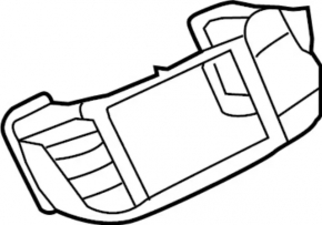 Front panel air duct deflector central Infiniti QX50 19- with overlay