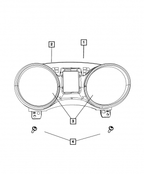 Instrument cluster Dodge Journey 11-82k for polishing