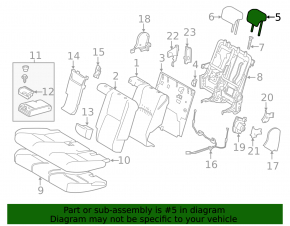 Second-row headrest, left, Lexus NX200t NX300h 15-17 beige, Base, for cleaning