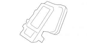 Central dashboard air duct deflector Honda HR-V 16-22