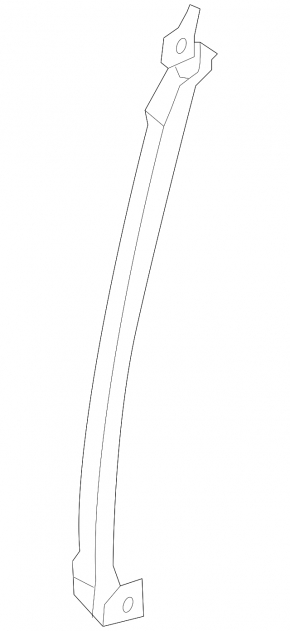 Front right door glass guide Nissan Versa 12-19 usa light
