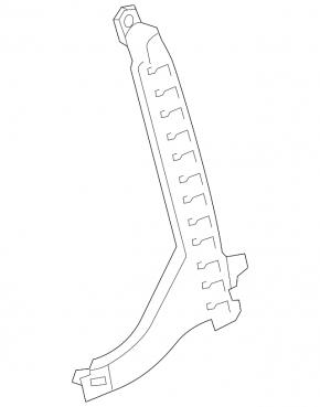 Rear left door glass guide Audi Q5 80A 18-24