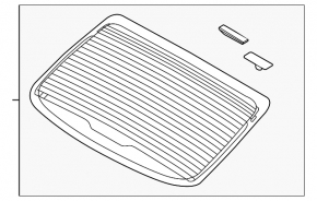 Rear glass Kia Forte 4d 14-16