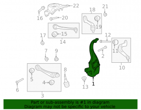 Front right axle shaft Audi Q5 8R 09-17 type 1